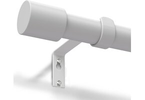 Verstelbare Gordijnroede Wit 76-228cm | 19mm | Verbeterd | 52% Korting