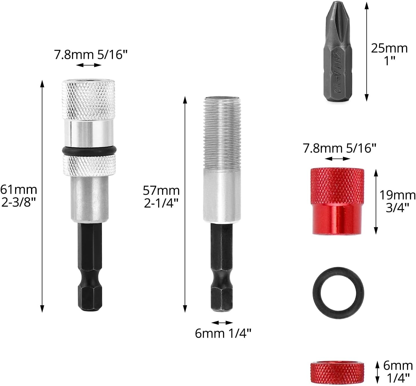 Magnetische Bithouder Set | Verstelbaar & Snelwissel | 2 stuks