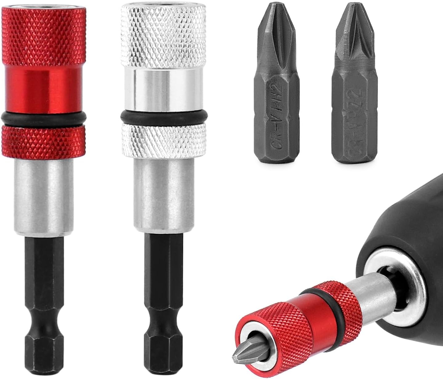 Magnetische Bithouder Set | Verstelbaar & Snelwissel | 2 stuks