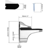 8x Verstelbare Plankbeugels 3-20mm Glas/Acryl/Hout - 27% Korting!