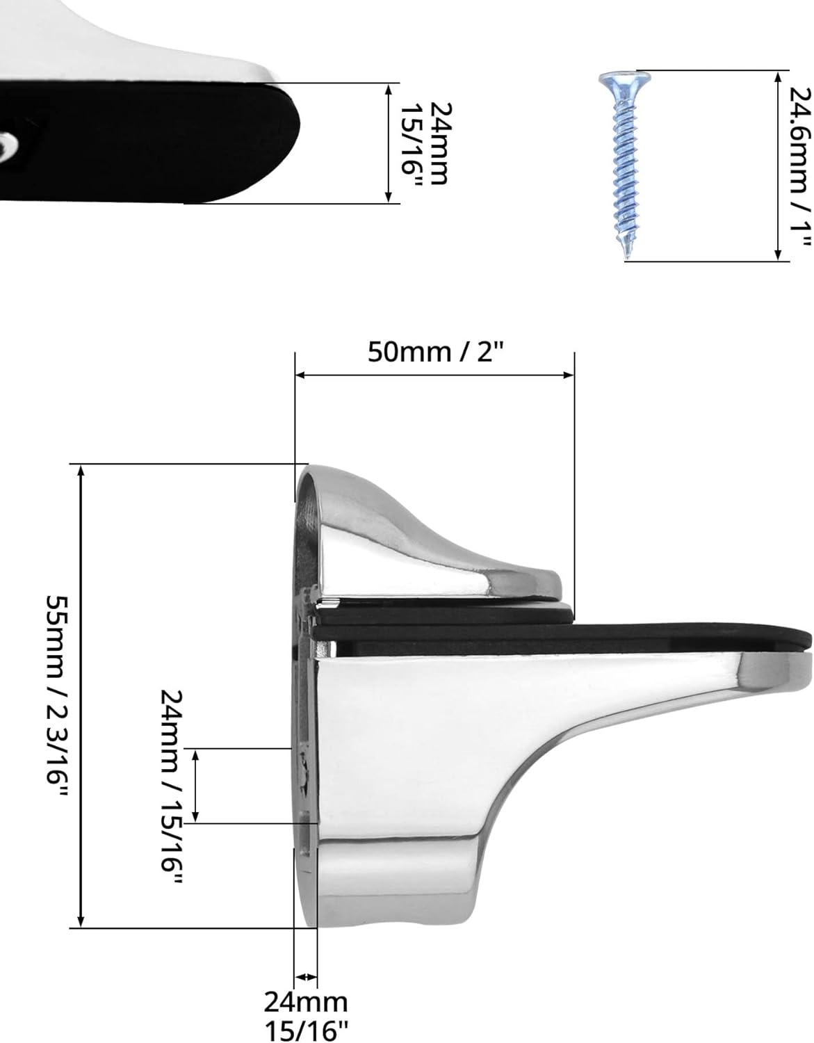 8x Verstelbare Plankbeugels 3-20mm Glas/Acryl/Hout - 27% Korting!