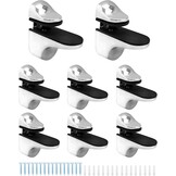 8x Verstelbare Plankbeugels 3-20mm Glas/Acryl/Hout - 27% Korting!