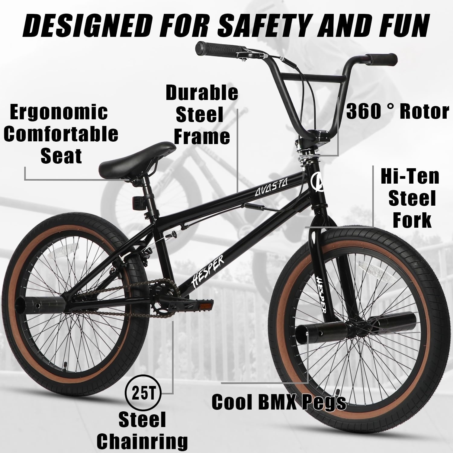Kinder BMX Freestyle Fiets 20 inch - 35% Korting!