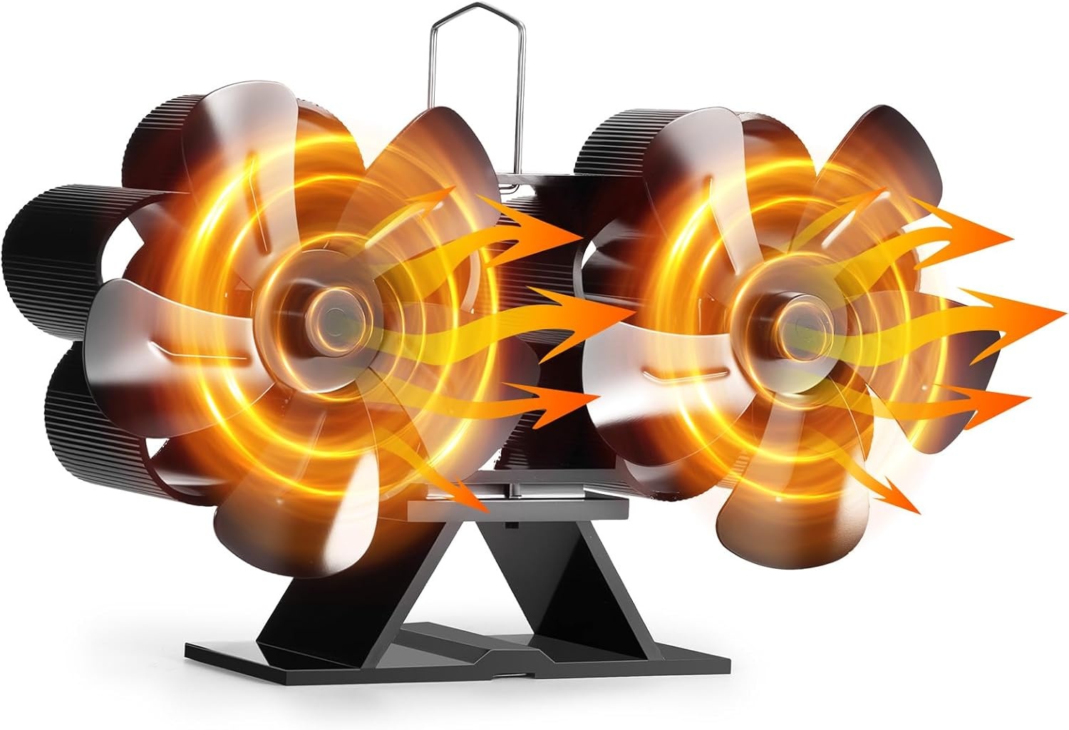 Haardventilator met 10 bladen | Dubbele motor | 33% Korting