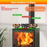 Haardventilator met 10 bladen | Dubbele motor | 33% Korting