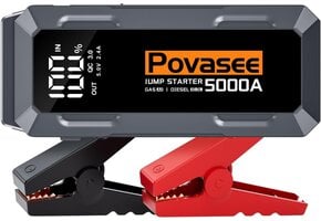 Krachtige Jump Starter 5000A (Benzine/Diesel tot 10L) - 34% Korting
