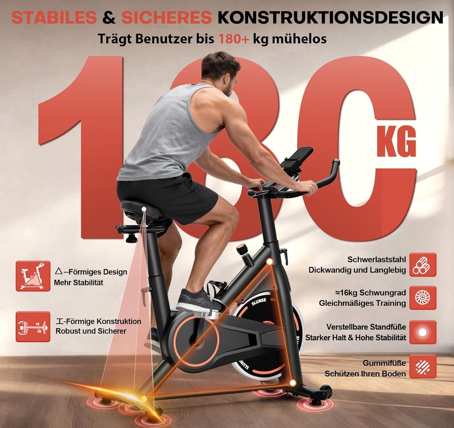 Hometrainer Ergometer Spinningbike - 35% Korting!
