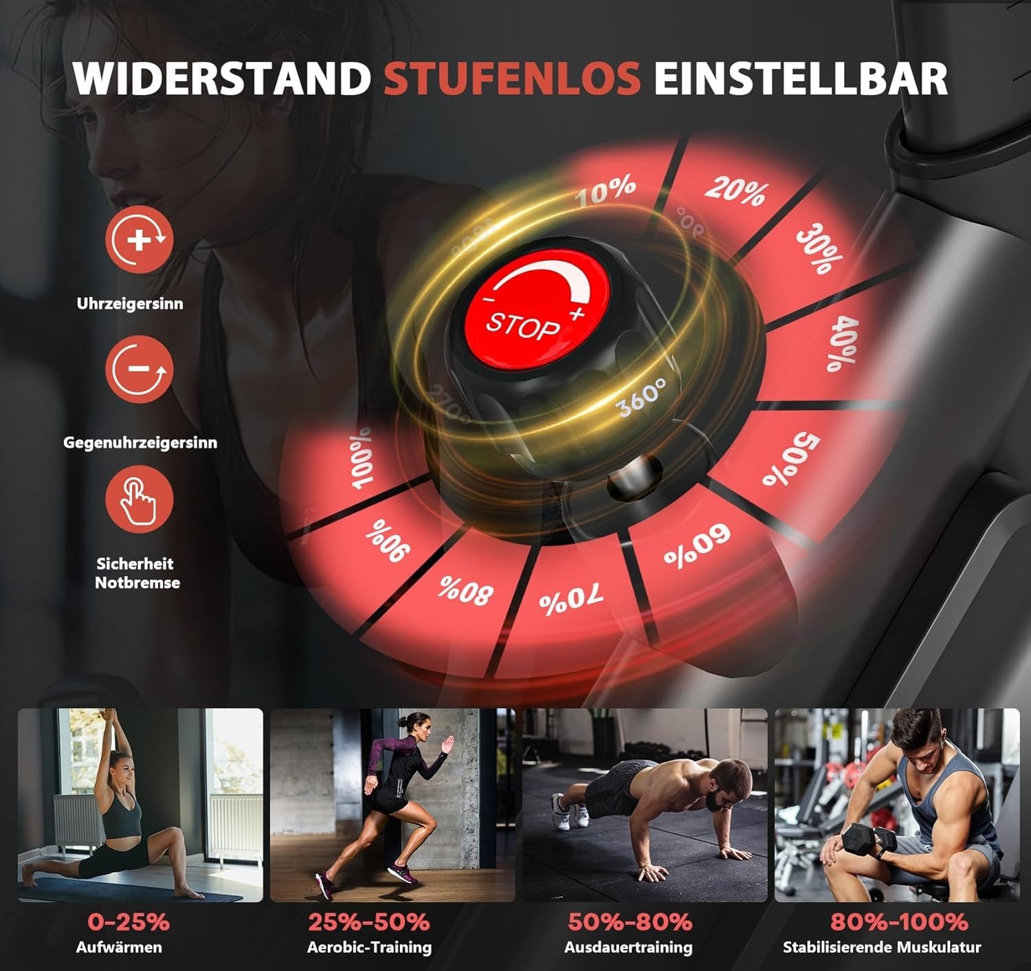 Hometrainer Ergometer Spinningbike - 35% Korting!