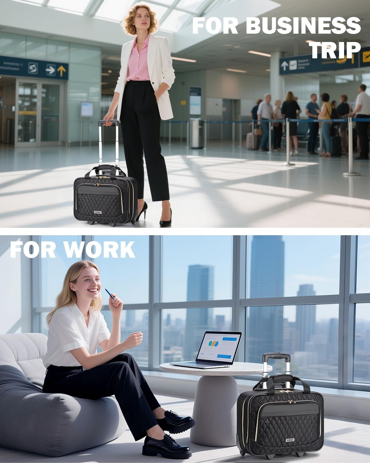 Rollende Laptoptas Dames 17,3" met Korting