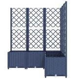Plantenbak met Latwerk 120x120x136cm Donkergrijs - 35% Korting