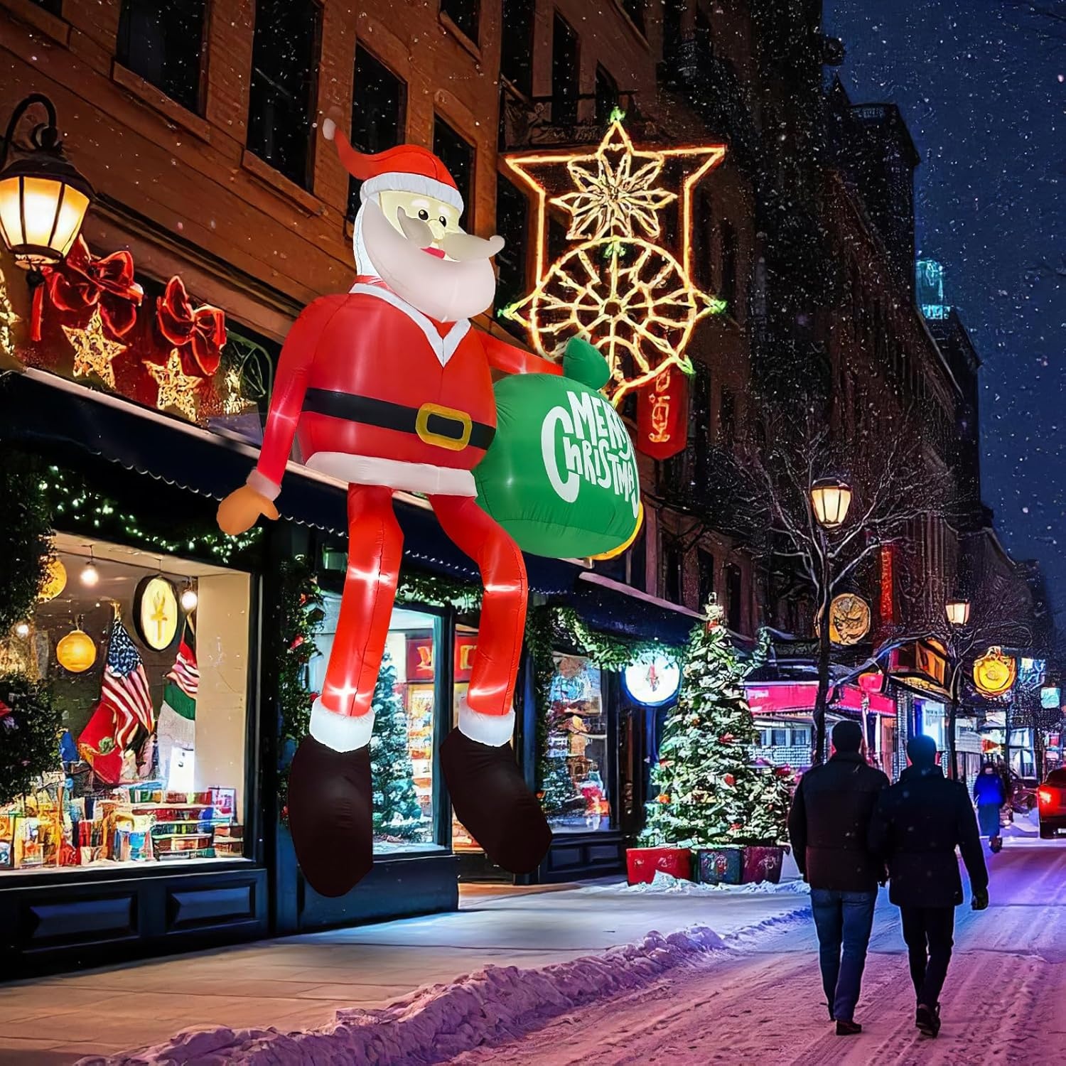 XXL Opblaasbare Kerstman 4.5m - Klimt met Cadeaus - 34% Korting