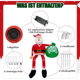 XXL Opblaasbare Kerstman 4.5m - Klimt met Cadeaus - 34% Korting