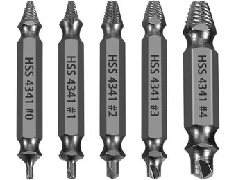 Schroefuitdraaierset 5-delig - HSS Staal - 25% Korting