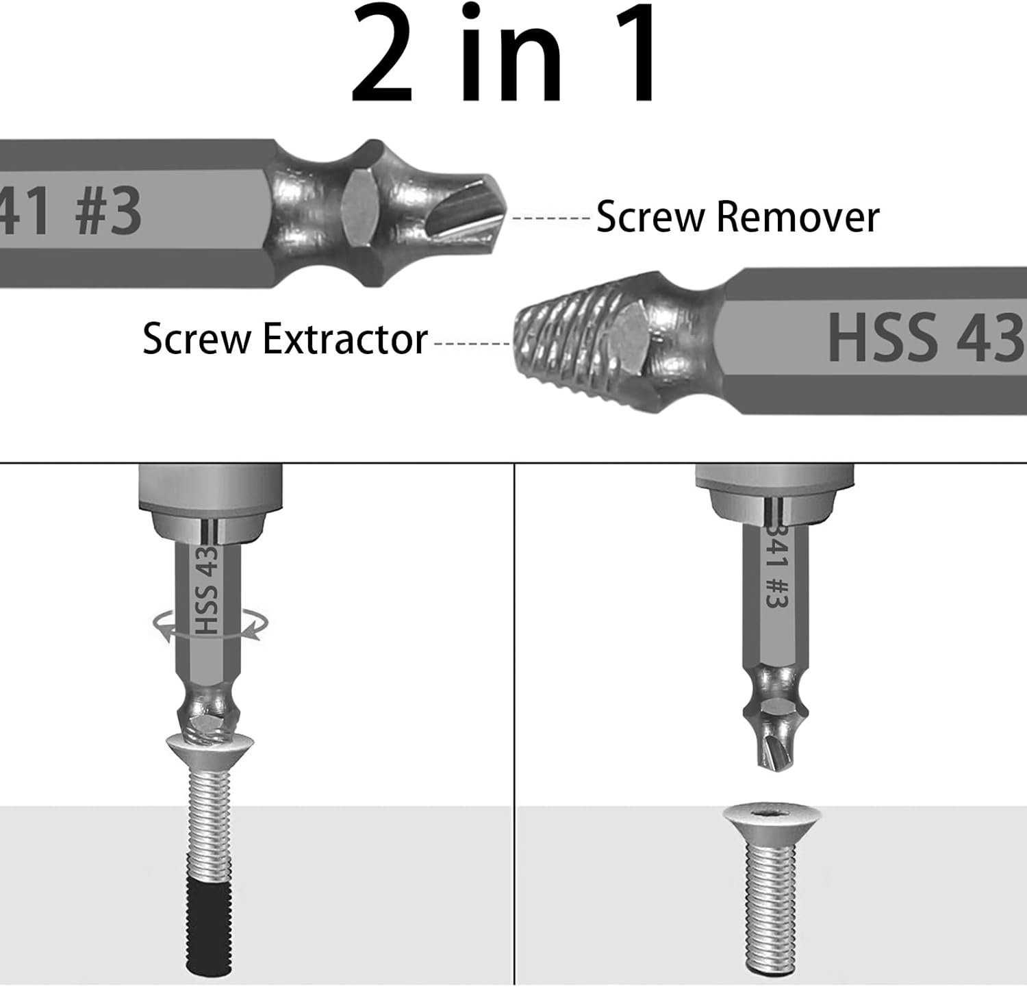 Schroefuitdraaierset 5-delig - HSS Staal - 25% Korting