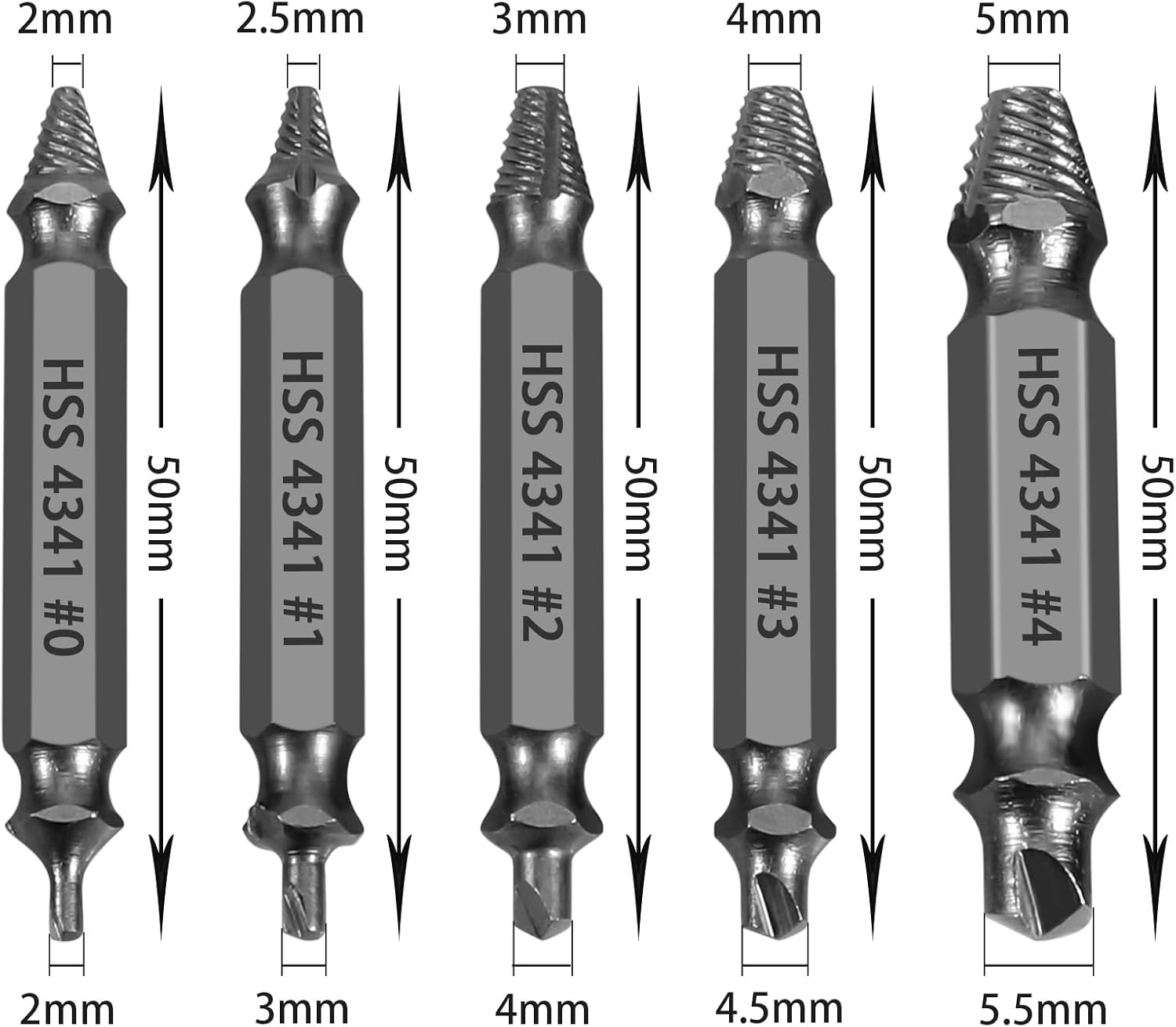 Schroefuitdraaierset 5-delig - HSS Staal - 25% Korting