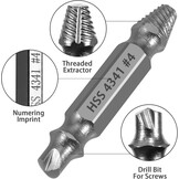 Schroefuitdraaierset 5-delig - HSS Staal - 25% Korting