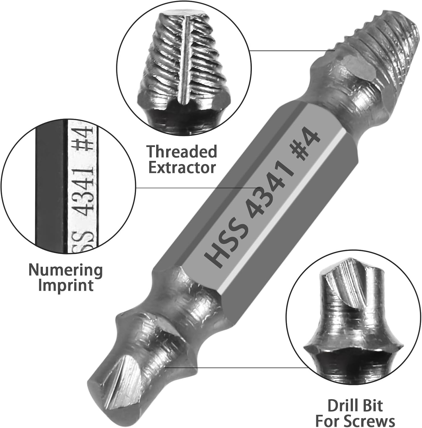 Schroefuitdraaierset 5-delig - HSS Staal - 25% Korting