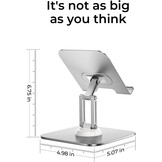 Verstelbare Tablet Standaard (4-15,6") | Volledig Metaal | 360° Draaibaar - 28% Korting