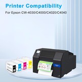 4-Pack Kleuren Inktcartridges SJIC42P voor Epson C4000/C4020 Serie (30% korting)
