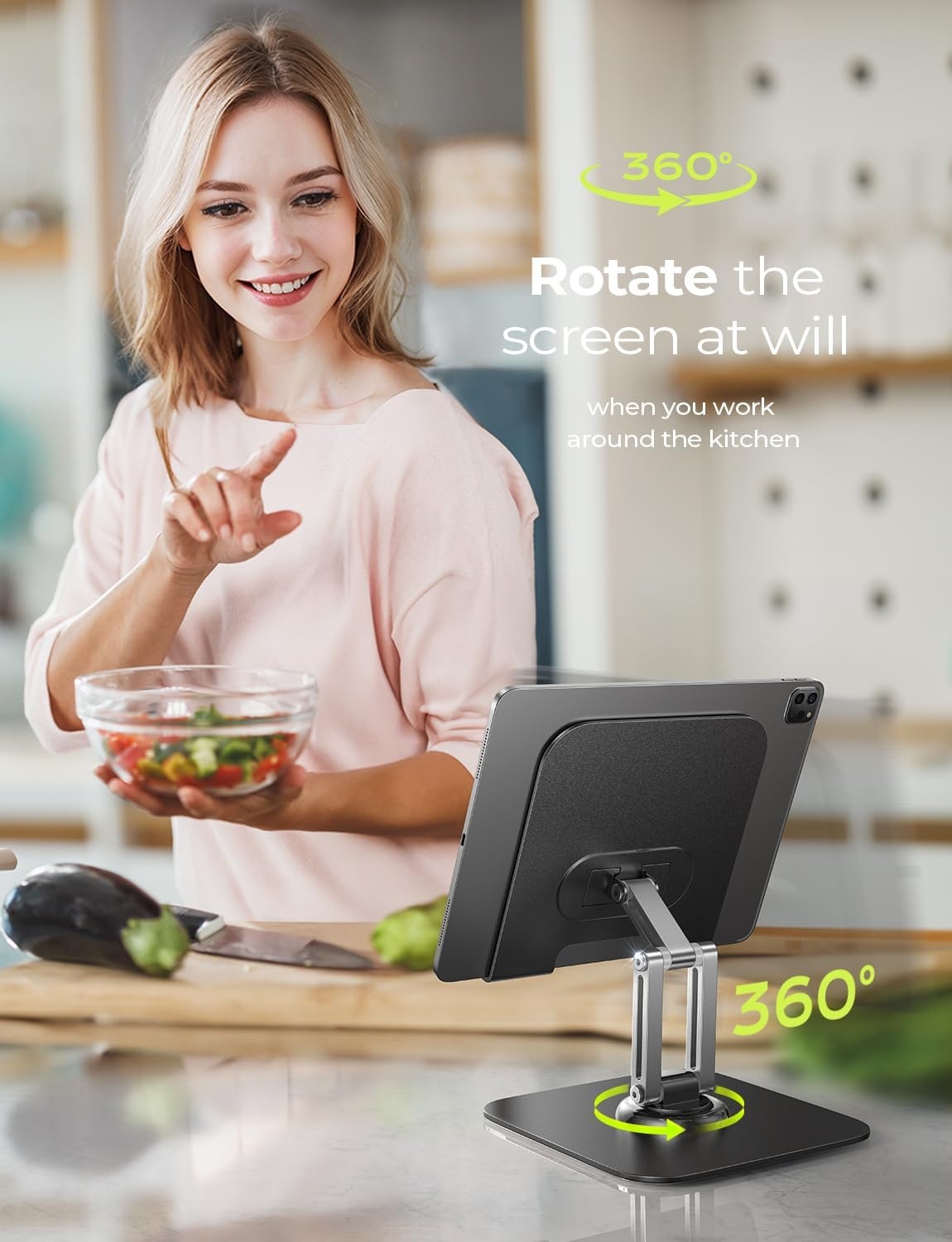 Universele Tabletstandaard 4-15,6" | 360° Draaibaar Metaal met 28% Korting