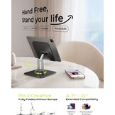 Universele Tabletstandaard 4-15,6" | Metaal, 360° Draaibaar | 28% Korting!