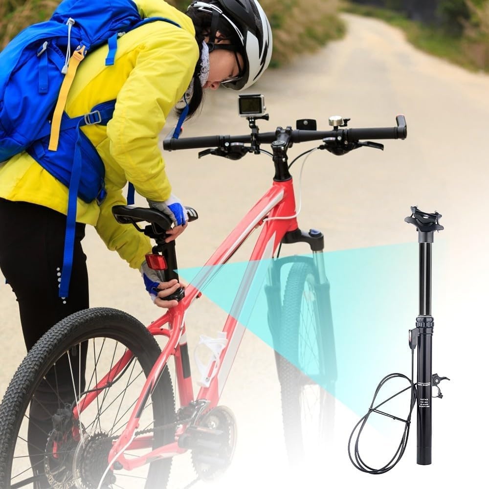 Verstelbare MTB Zadelpen - Draadloze Bediening & Korting
