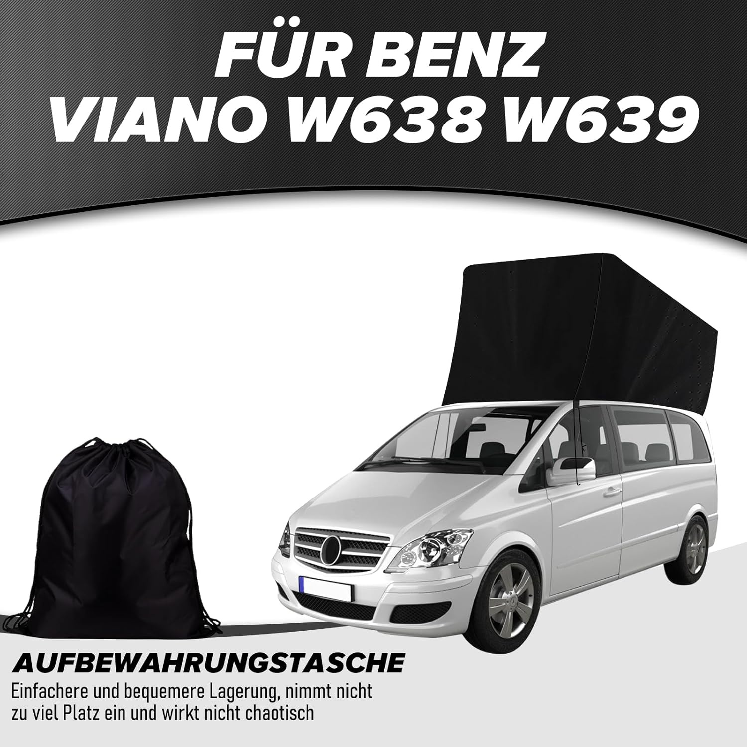 Dakbeschermer Pop-Top Mercedes V-Klasse/Viano 96-14 & Opel Crosscamp - 34% korting