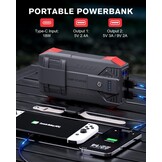 Krachtige 6000A Auto Jump Starter Powerbank | 12V | 34% Korting