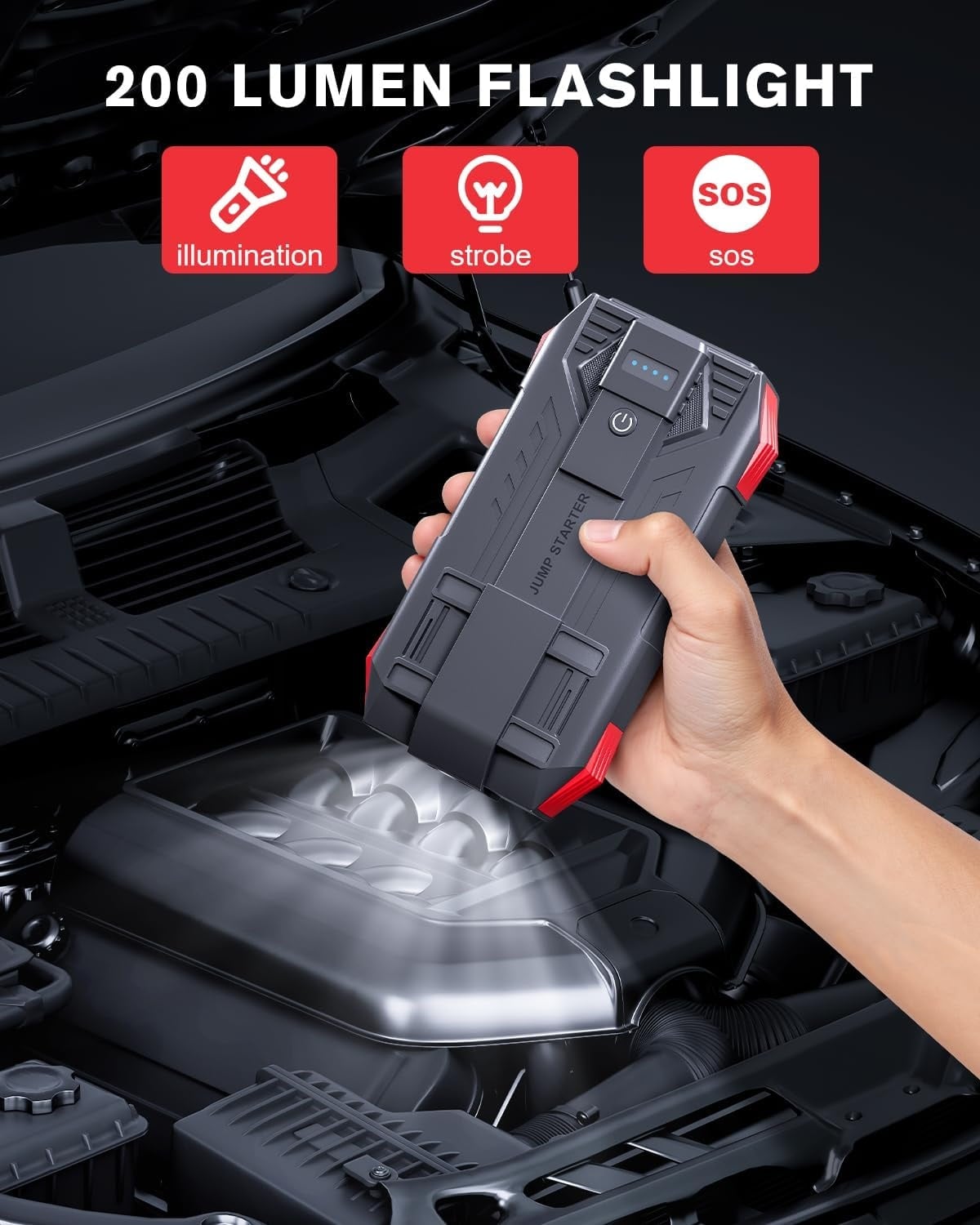 Krachtige 6000A Auto Jump Starter Powerbank | 12V | 34% Korting