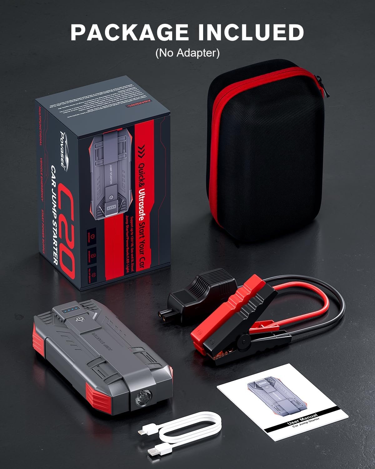 Krachtige 6000A Auto Jump Starter Powerbank | 12V | 34% Korting