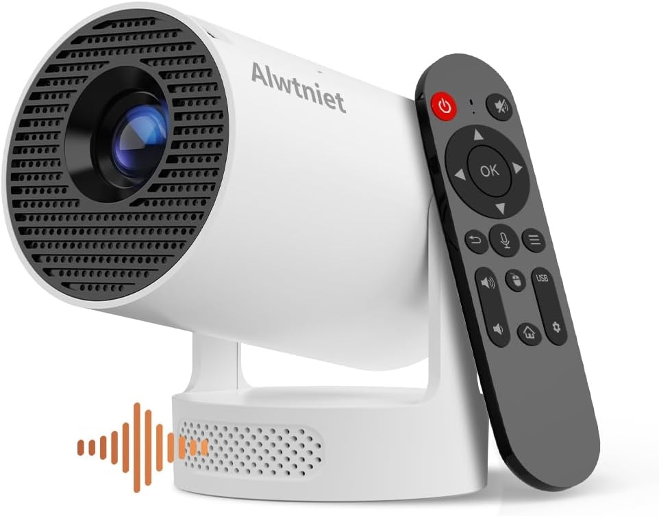 Mini Draagbare Projector - 4K Support, 8000lm, WiFi 6