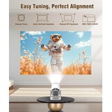 Mini Draagbare Projector - 4K Support, 8000lm, WiFi 6