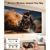 Mini Draagbare Projector - 4K Support, 8000lm, WiFi 6
