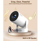 Mini Draagbare Projector - 4K Support, 8000lm, WiFi 6