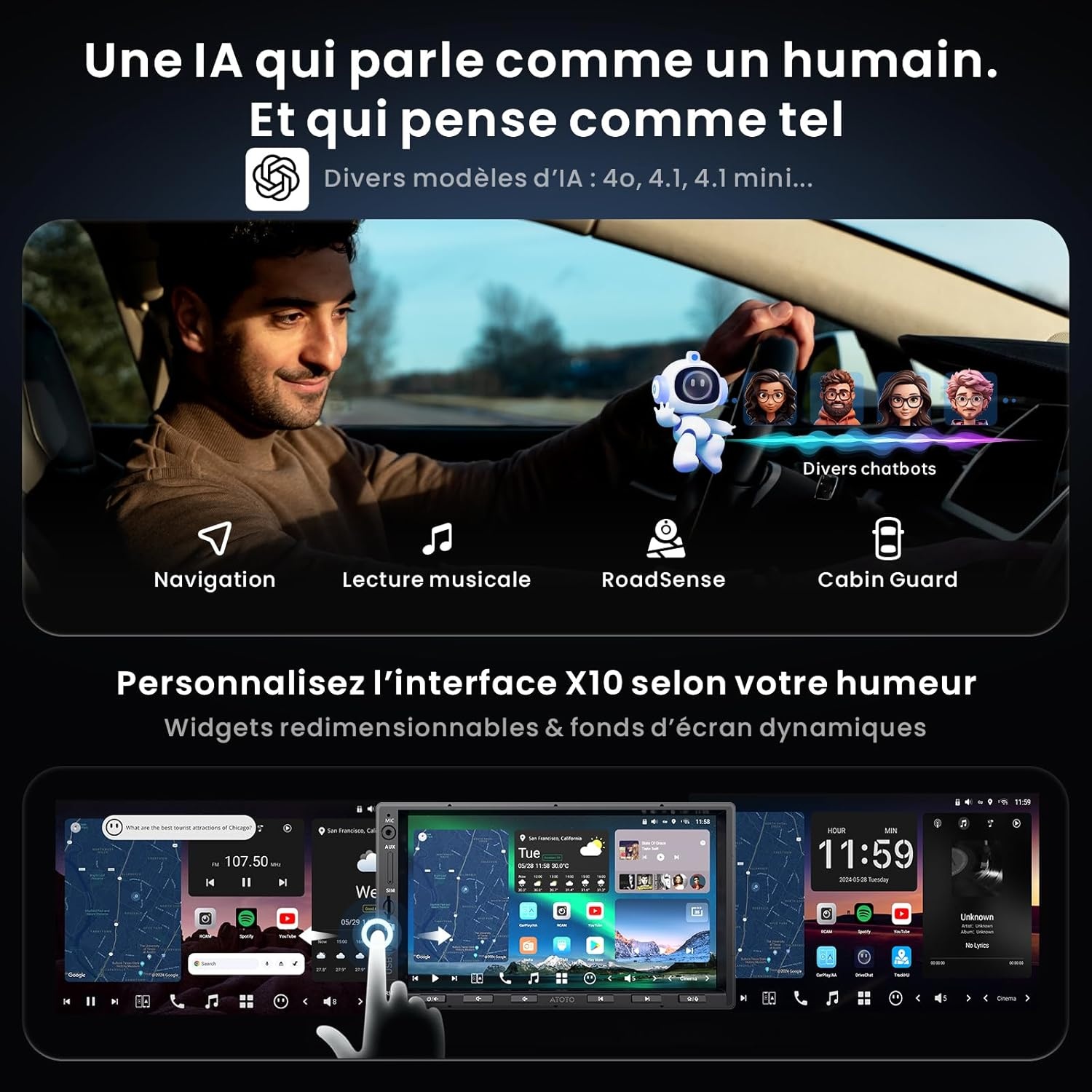 Autoradio Navigatie 7" Android 8/128GB - 35% Korting