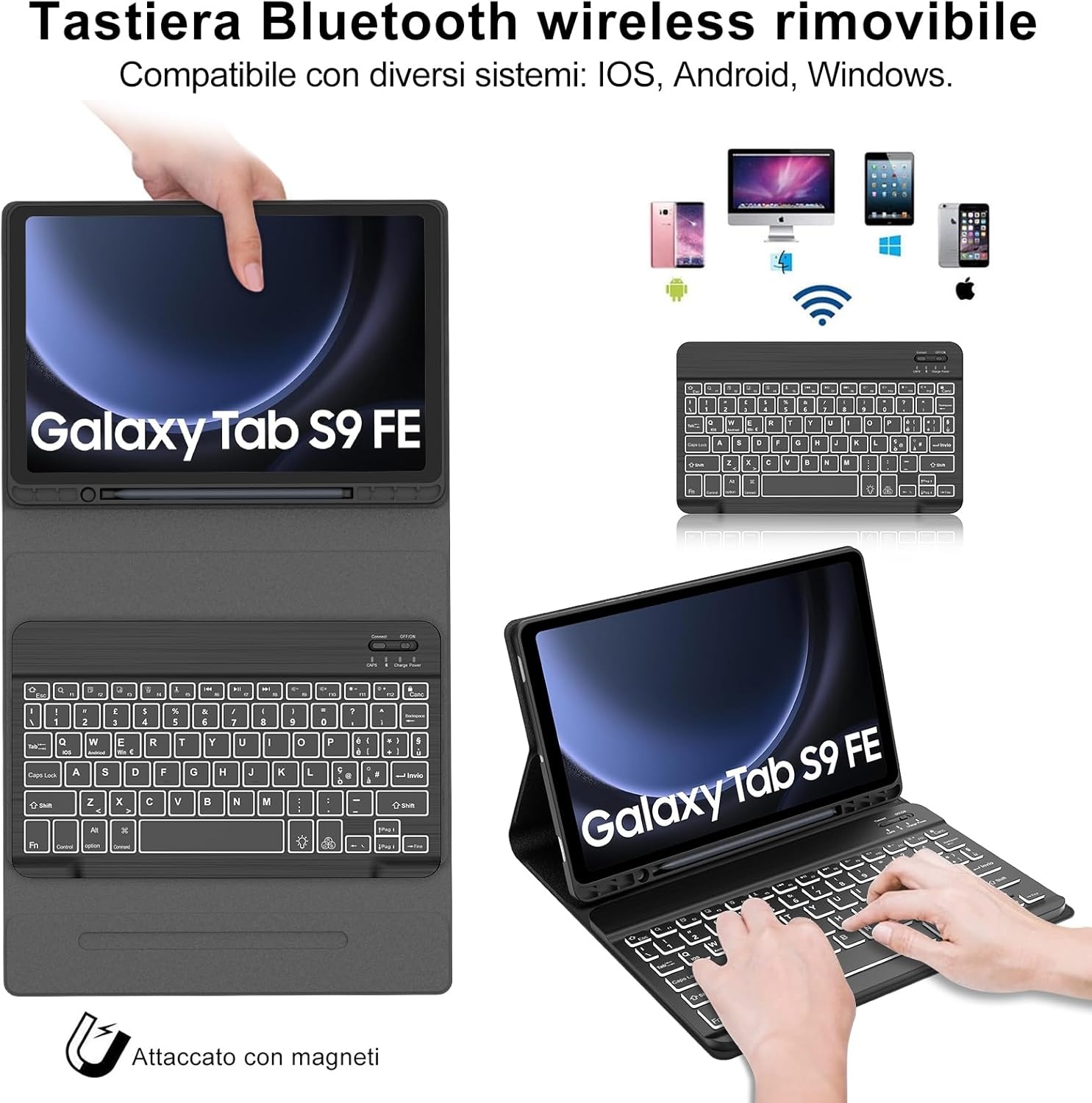 Toetsenbordhoes Samsung Tab S9 FE 10.9" / S9 11" (75% korting)