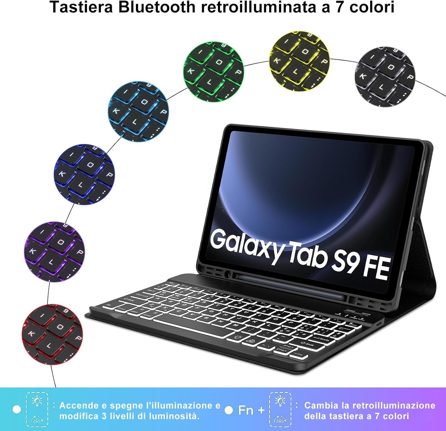 Toetsenbordhoes Samsung Tab S9 FE 10.9" / S9 11" (75% korting)