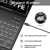 Toetsenbordhoes Samsung Tab S9 FE 10.9" / S9 11" (75% korting)