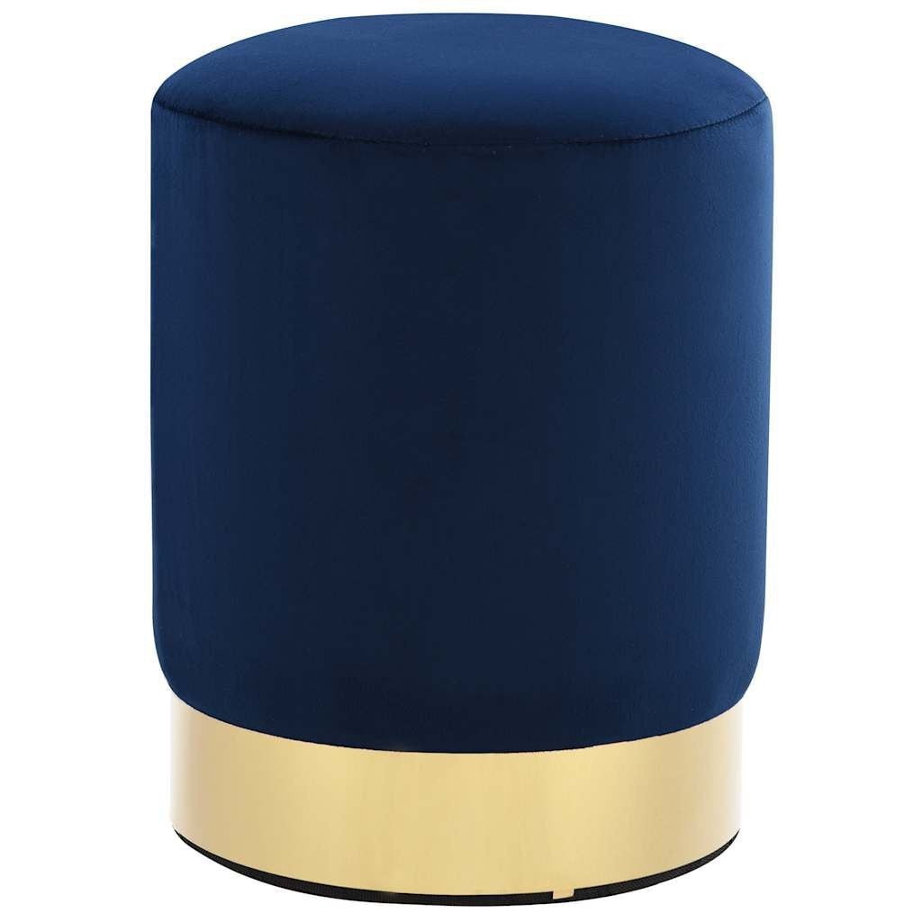 Velours Kruk Blauw & Goud - Luxe Toevoeging met 33% Korting!
