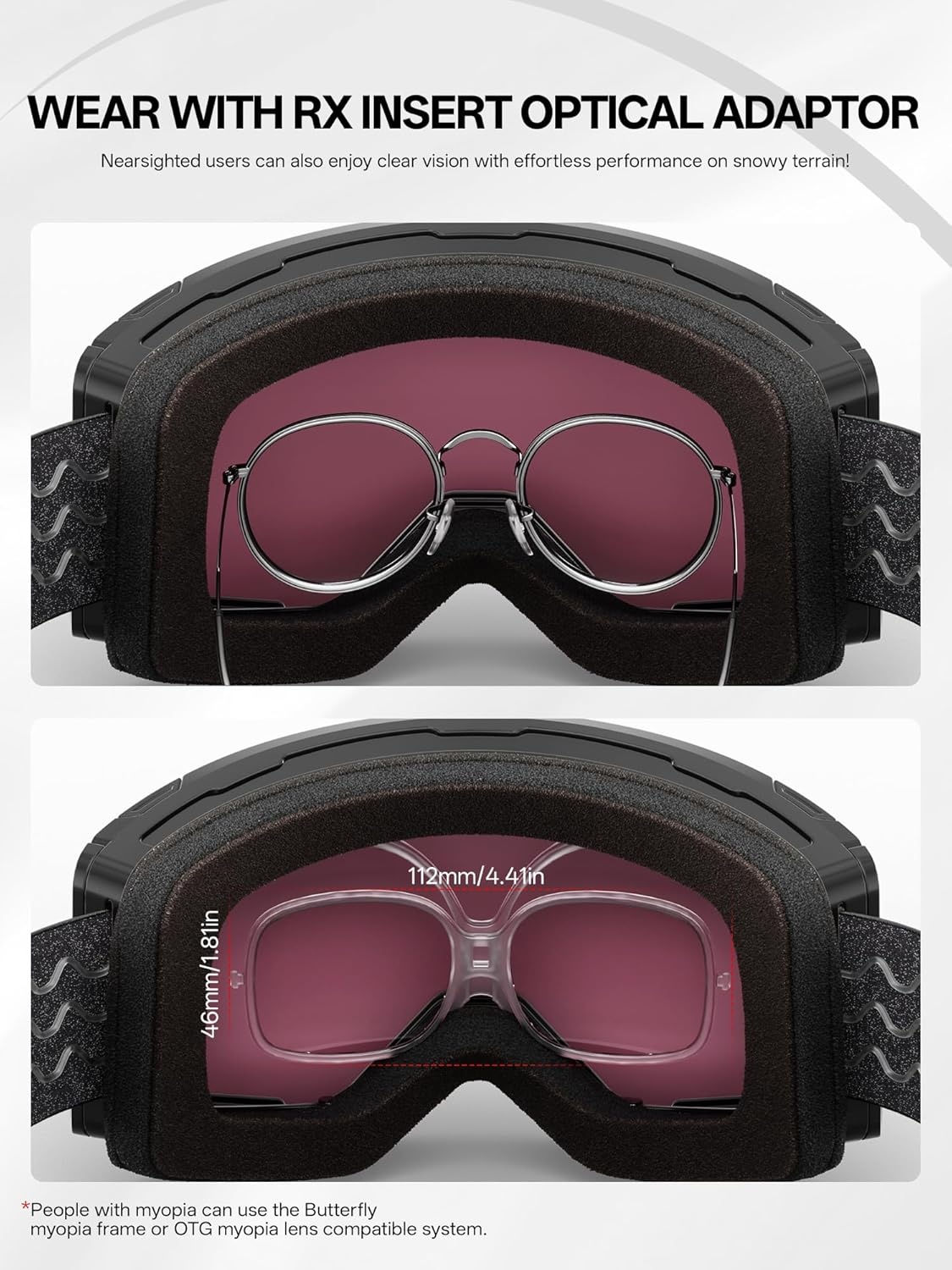 Photochromische Skibril Unisex UV400 Anti-condens OTG - 29% Korting