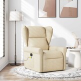 Verstelbare Crèmekleurige Massagestoel - 41% Korting!