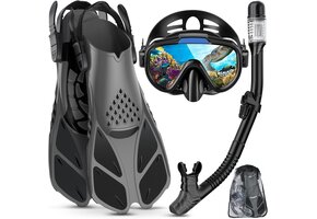 Snorkelset Volwassenen Zwart - 33% Korting