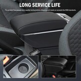 Middenarmsteun Opbergdoos met 7 USB-poorten voor Ford Fiesta (2009-2017) - 34% Korting!