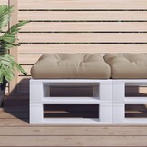 Palletkussen Taupe 58x58x10cm - 33% Korting!
