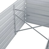 Verhoogde Plantenbak 240x80x77 cm Staal Grijs - 34% Korting!