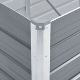 Verhoogde Plantenbak 240x80x77 cm Staal Grijs - 34% Korting!