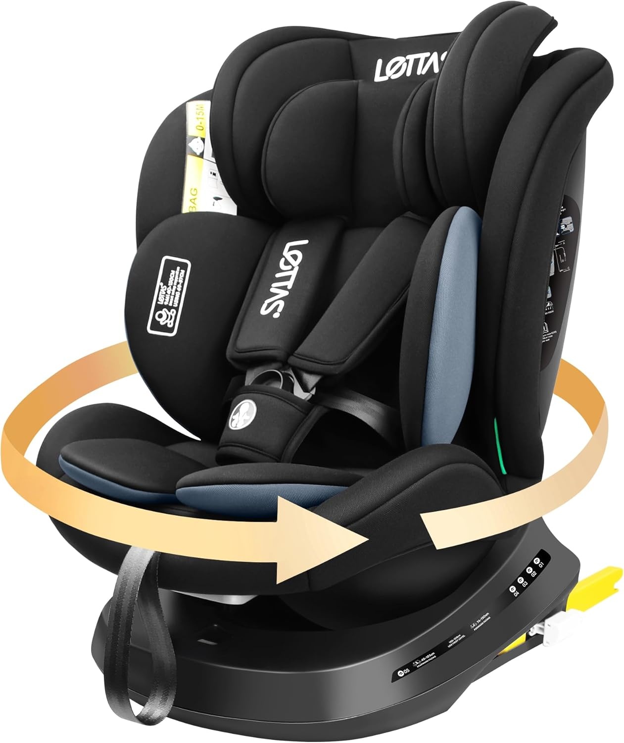 Autostoel 360° Draaibaar I-Size 40-150cm | -34%