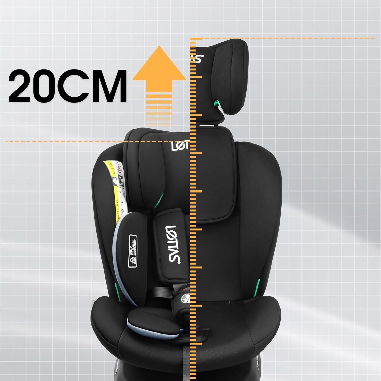 Autostoel 360° Draaibaar I-Size 40-150cm | -34%
