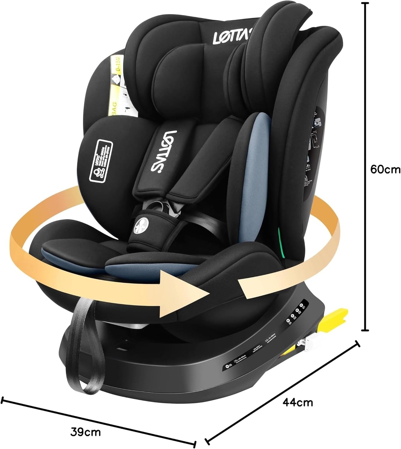 Autostoel 360° Draaibaar I-Size 40-150cm | -34%