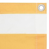Balkonscherm 75x400cm Wit/Geel - 28% Korting!